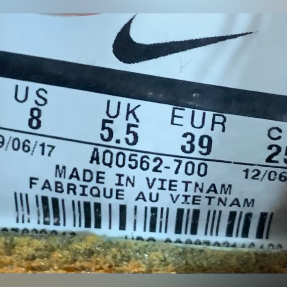 Nike Free Run 2018 Womens Size 8 Shoes Cheetah Yellow Athletic Sneakers - Picture 8 of 8